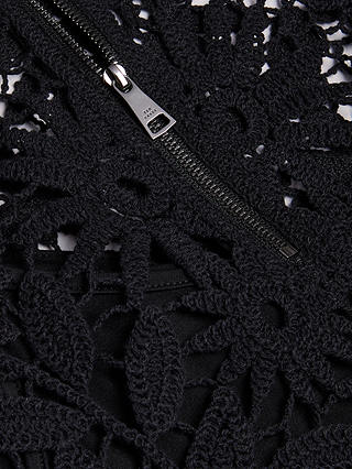 Ted Baker Katrnn Crochet Knit Top, Black