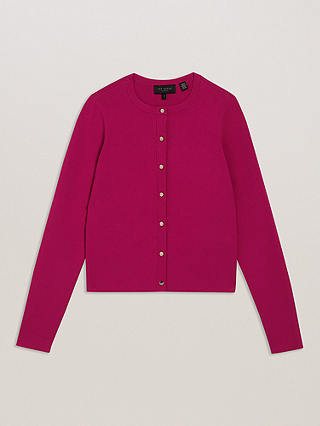 Ted Baker Brylle Fitted Cropped Cardigan, Purple
