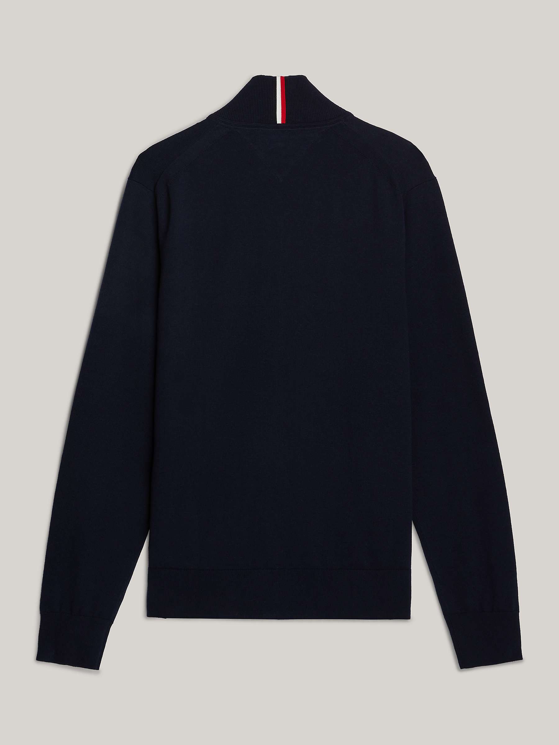 Buy Tommy Hilfiger Adaptive Zip Through Sweatshirt, Desert Sky Online at johnlewis.com