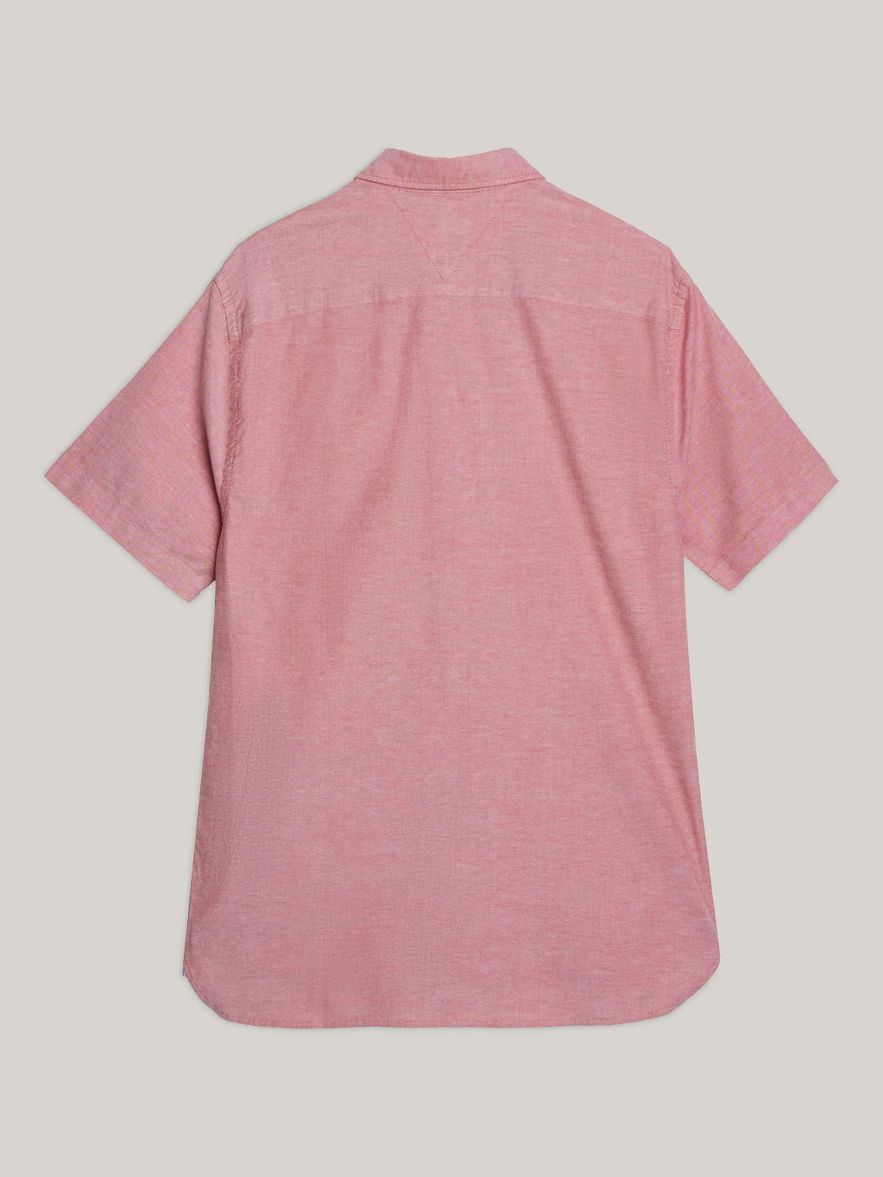 Buy Tommy Hilfiger Adaptive Flex Oxford Shirt, Red Online at johnlewis.com