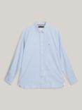 Tommy Hilfiger Adaptive Organic Cotton Blend Striped Shirt, Blue/White