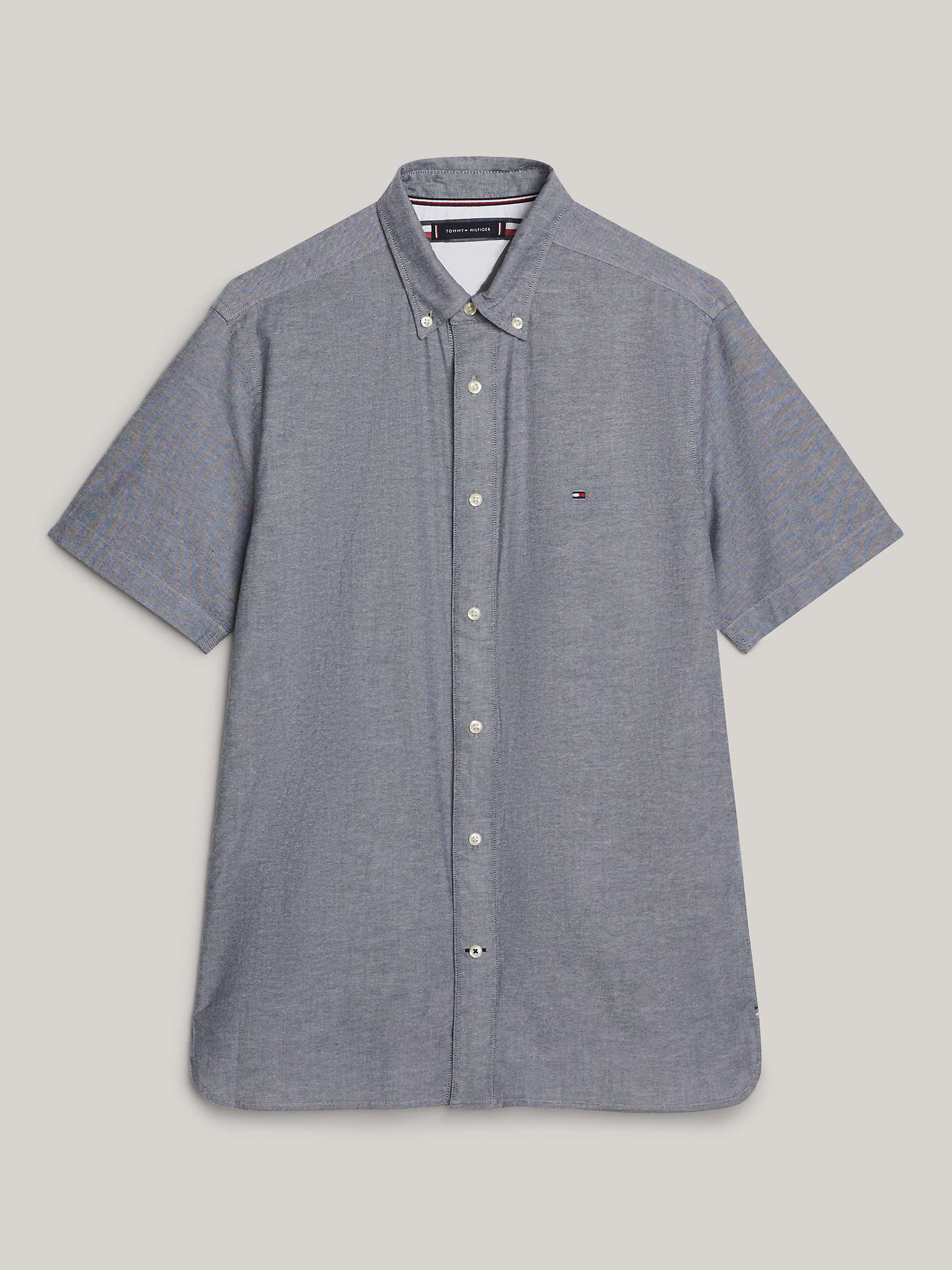 Buy Tommy Hilfiger Adaptive Organic Cotton Blend Shirt, Desert Sky Online at johnlewis.com