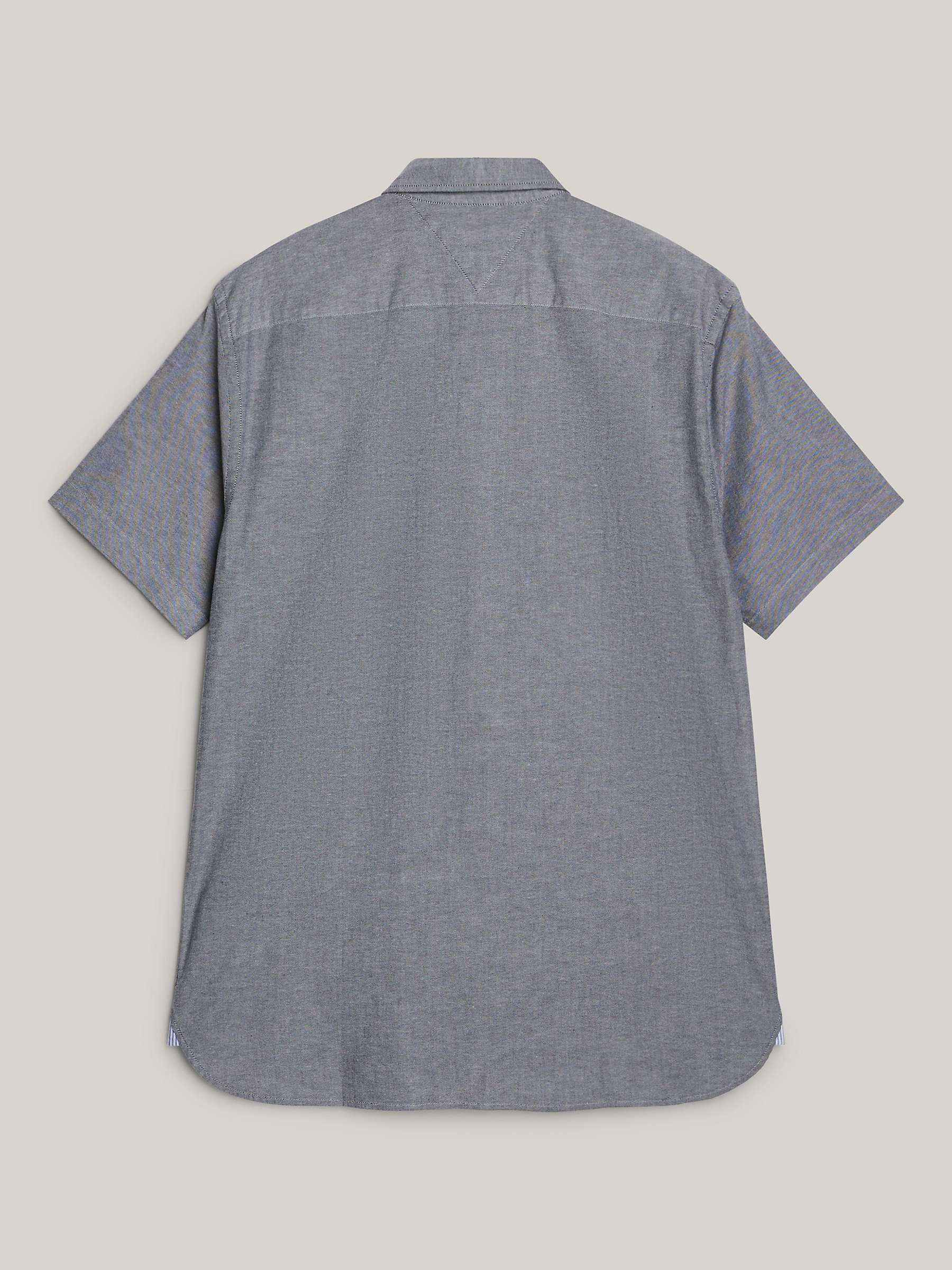 Buy Tommy Hilfiger Adaptive Organic Cotton Blend Shirt, Desert Sky Online at johnlewis.com