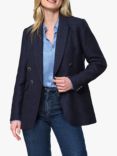 Pure Collection Textured Double Breasted Blazer