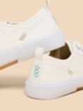 White Stuff Pippa Canvas Lace Up Trainers