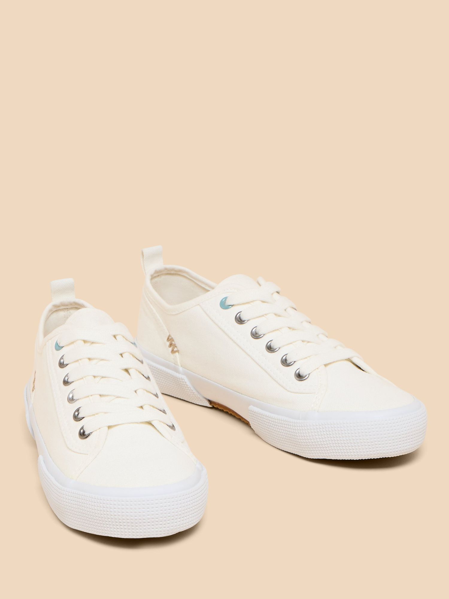 Buy White Stuff Pippa Canvas Lace Up Trainers Online at johnlewis.com