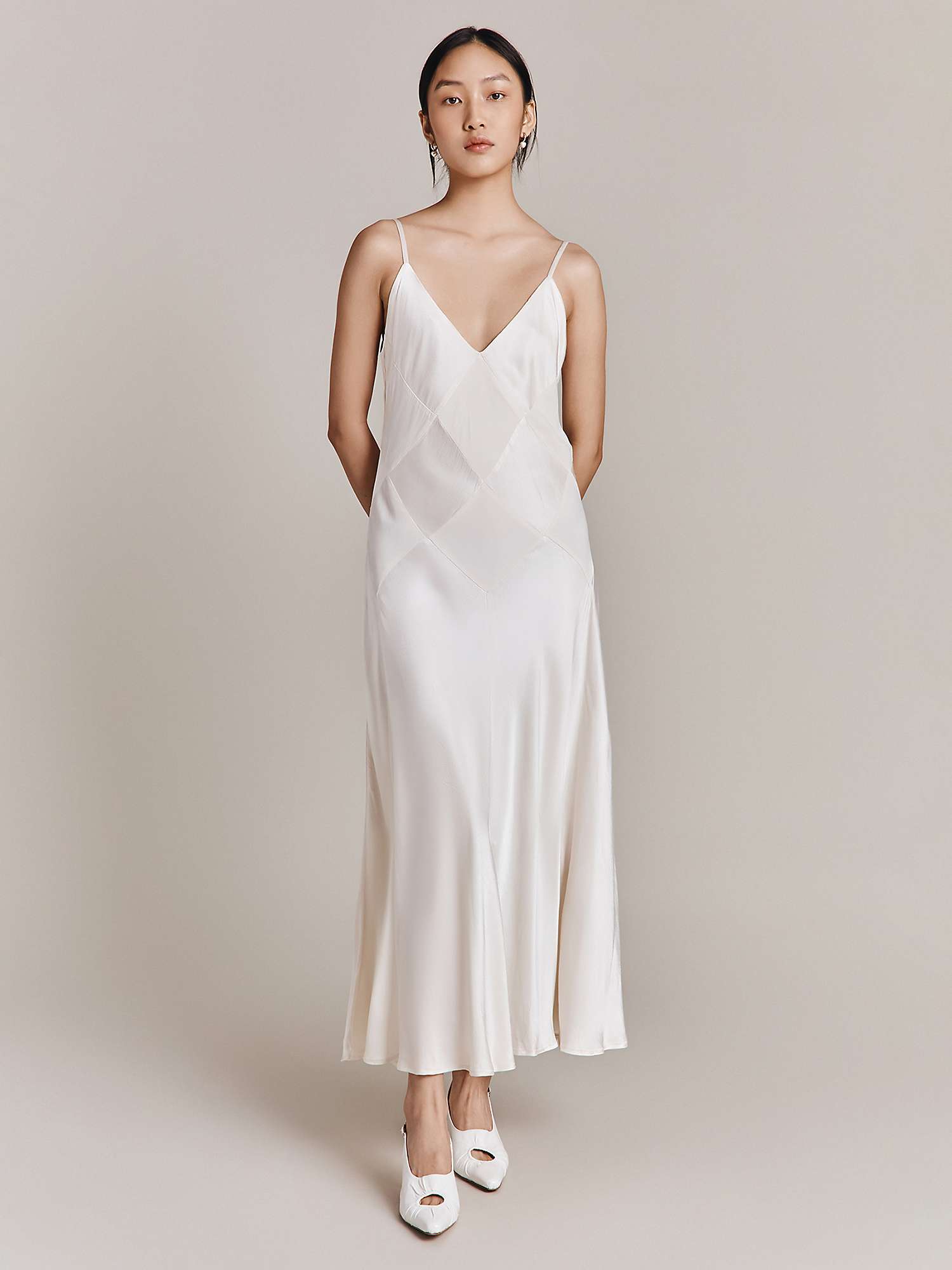 Buy Ghost Nina Satin Maxi Dress Online at johnlewis.com