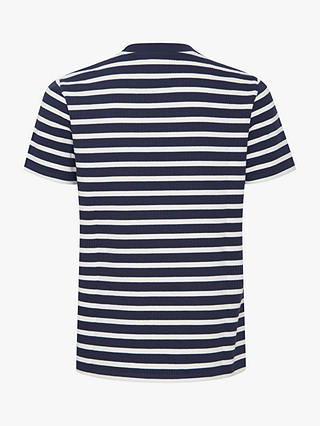 Casual Friday Thor Striped Short Sleeve T-Shirt, White/Navy