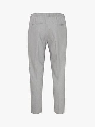 Casual Friday Pilou Drawstring Linen Mix Trousers, Green