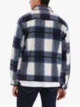 Casual Friday Justan Checked Wool Blend Overshirt, Navy/Multi