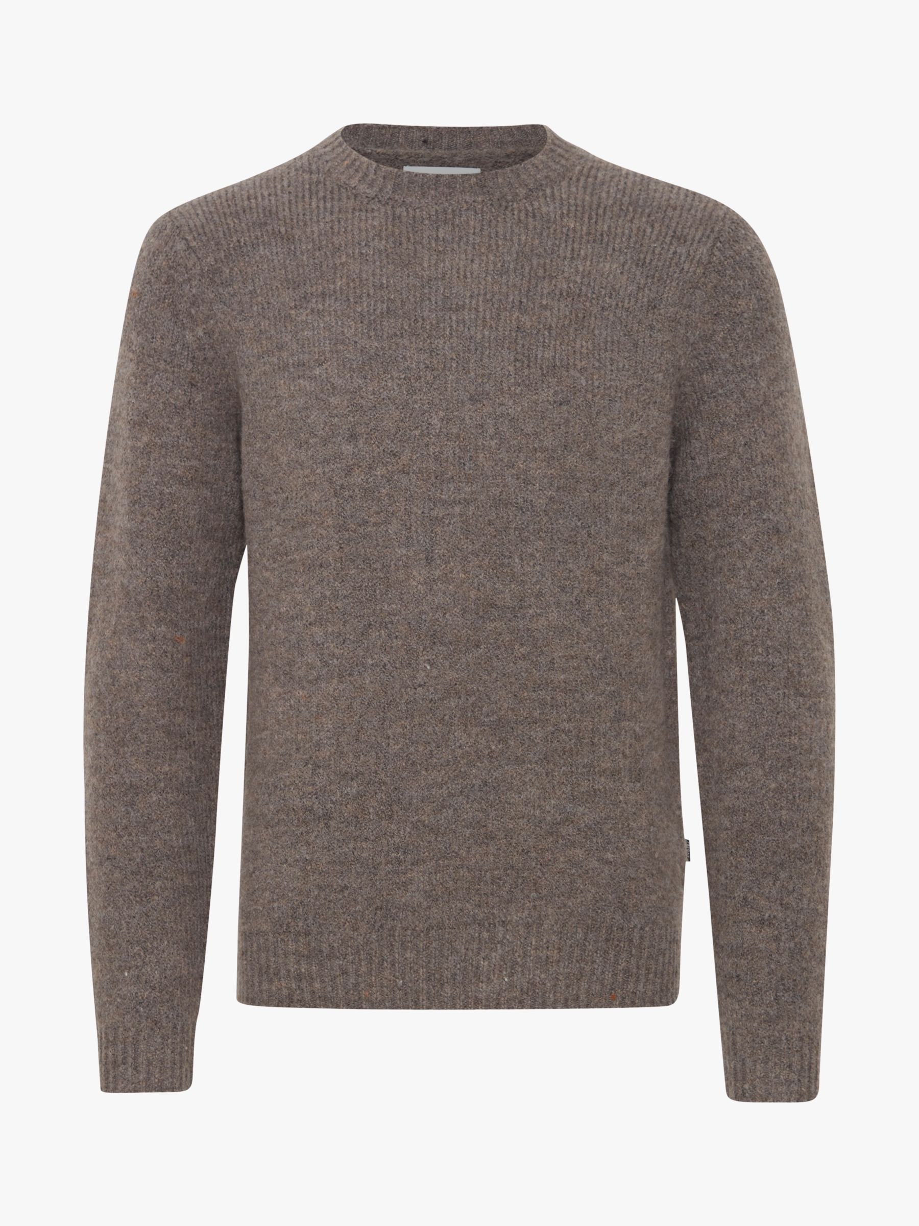 Casual Friday Karl Lambswool Mix Knitted Jumper, Brown, M