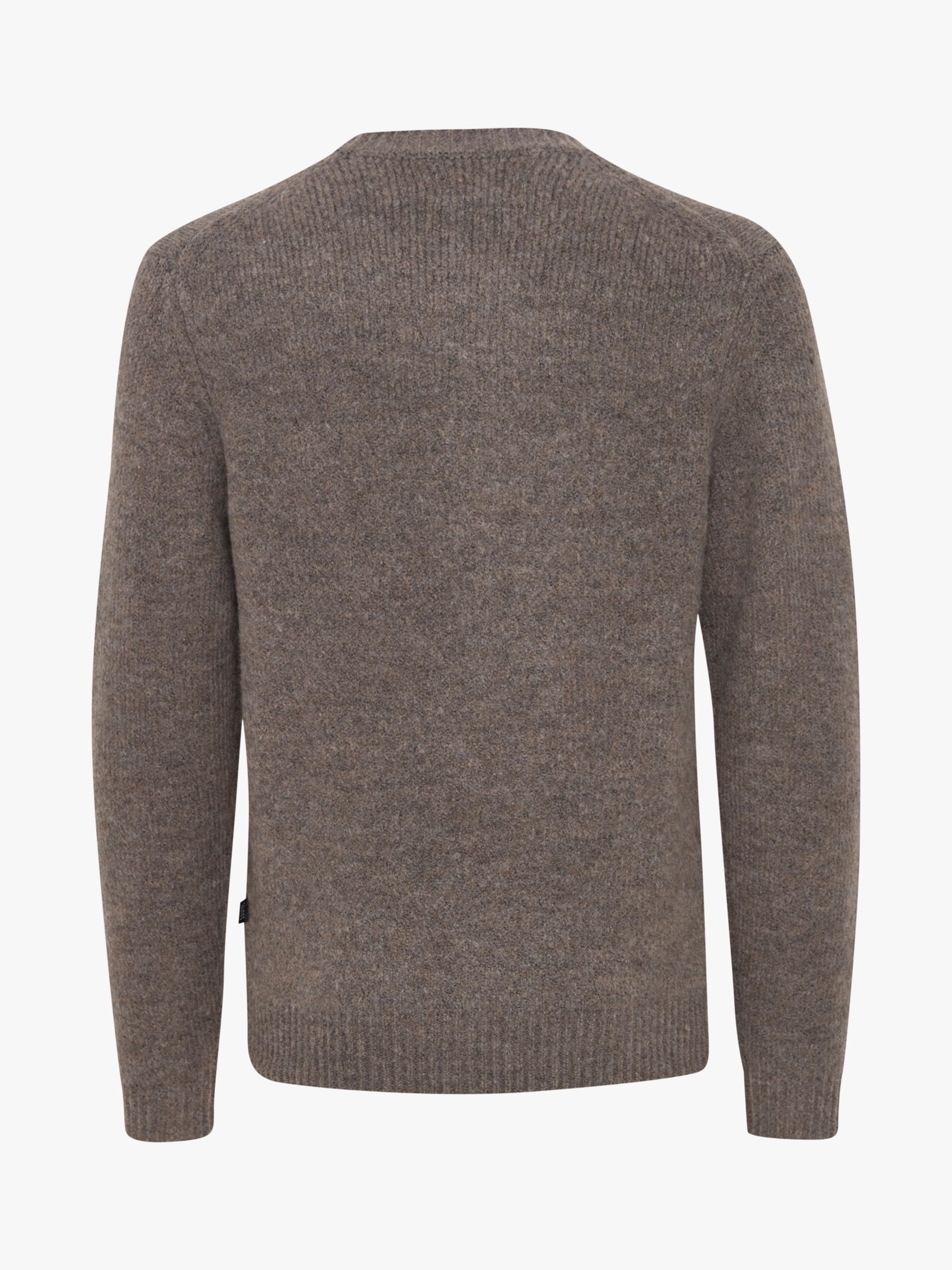 Casual Friday Karl Lambswool Mix Knitted Jumper, Brown, M