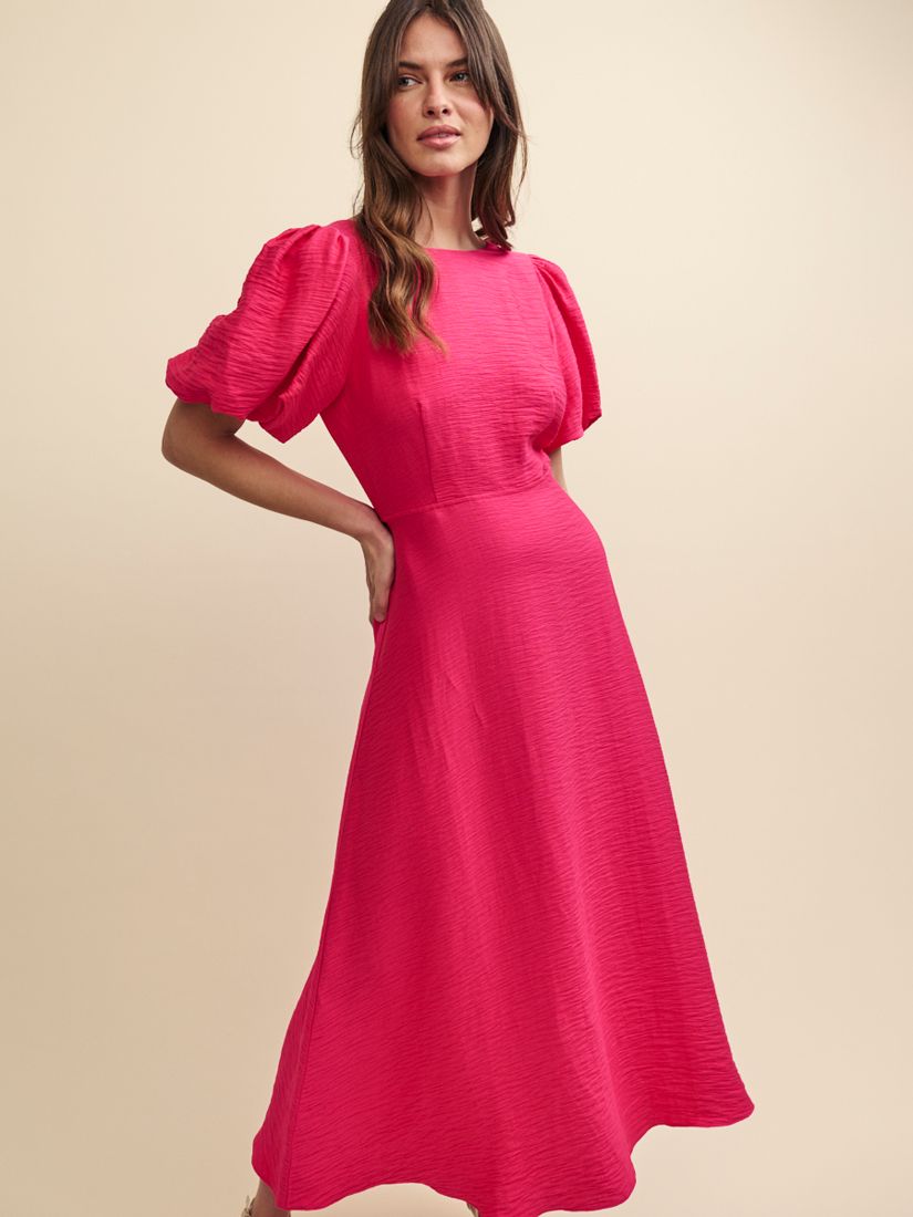 Buy Nobody's Child Zora Linen Blend Midi Dress Online at johnlewis.com