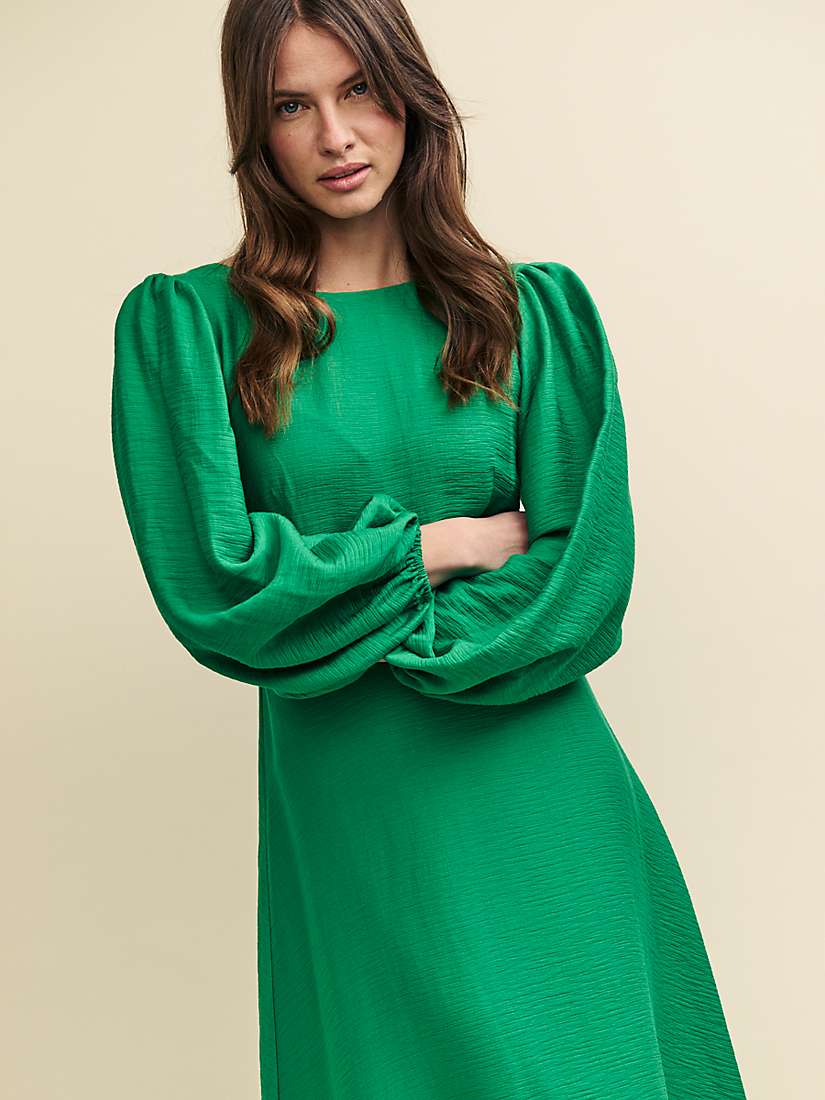 Buy Nobody's Child Zora Long Sleeve Midi Dress, Green Online at johnlewis.com