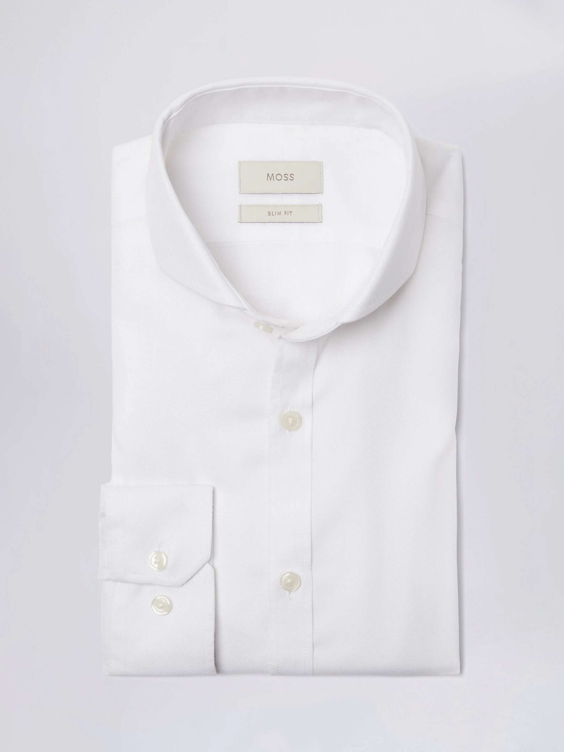 Buy Moss Slim Royal Oxford Non-Iron Shirt Online at johnlewis.com