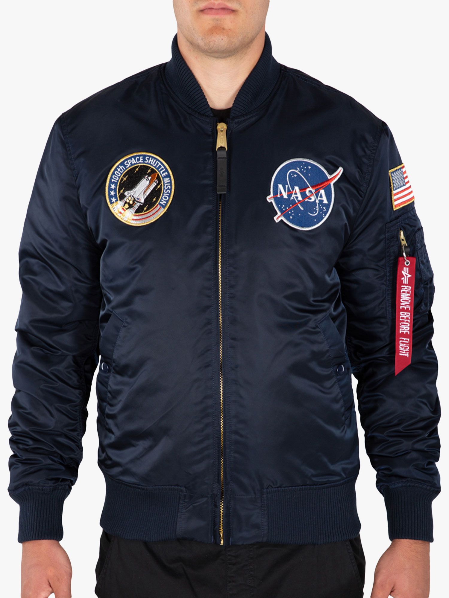 Alpha Industries X NASA MA1 VF Bomber Jacket, Rep Blue