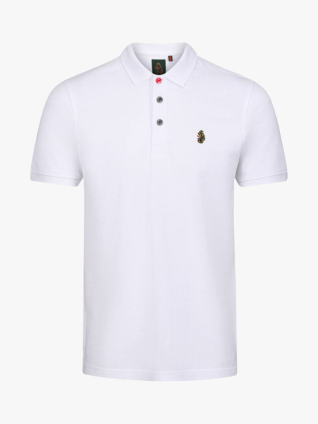 LUKE 1977 New Mead Short Sleeve Polo Top, White