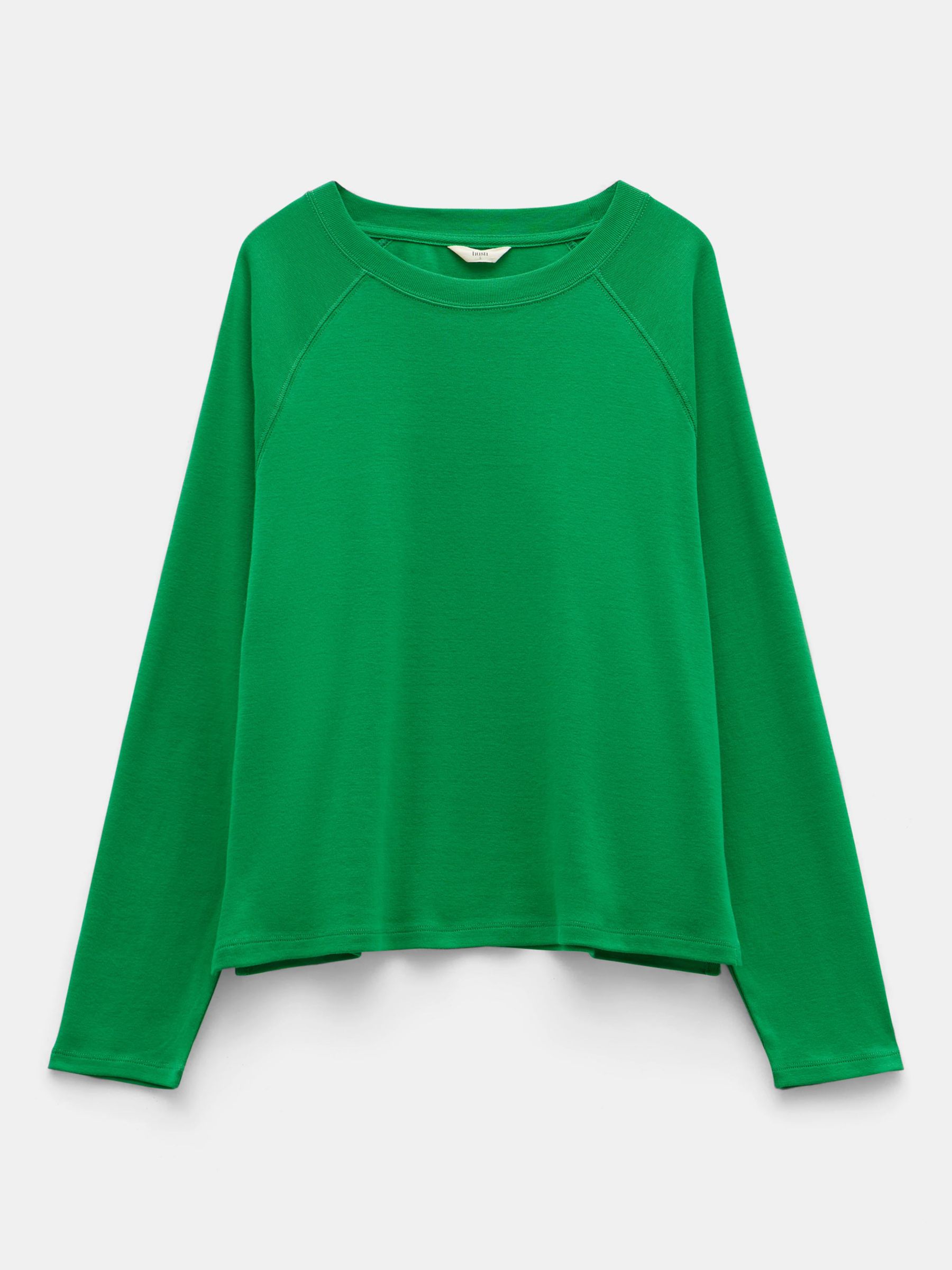 HUSH Matilda Raglan Sleeve Top, Green, XXS