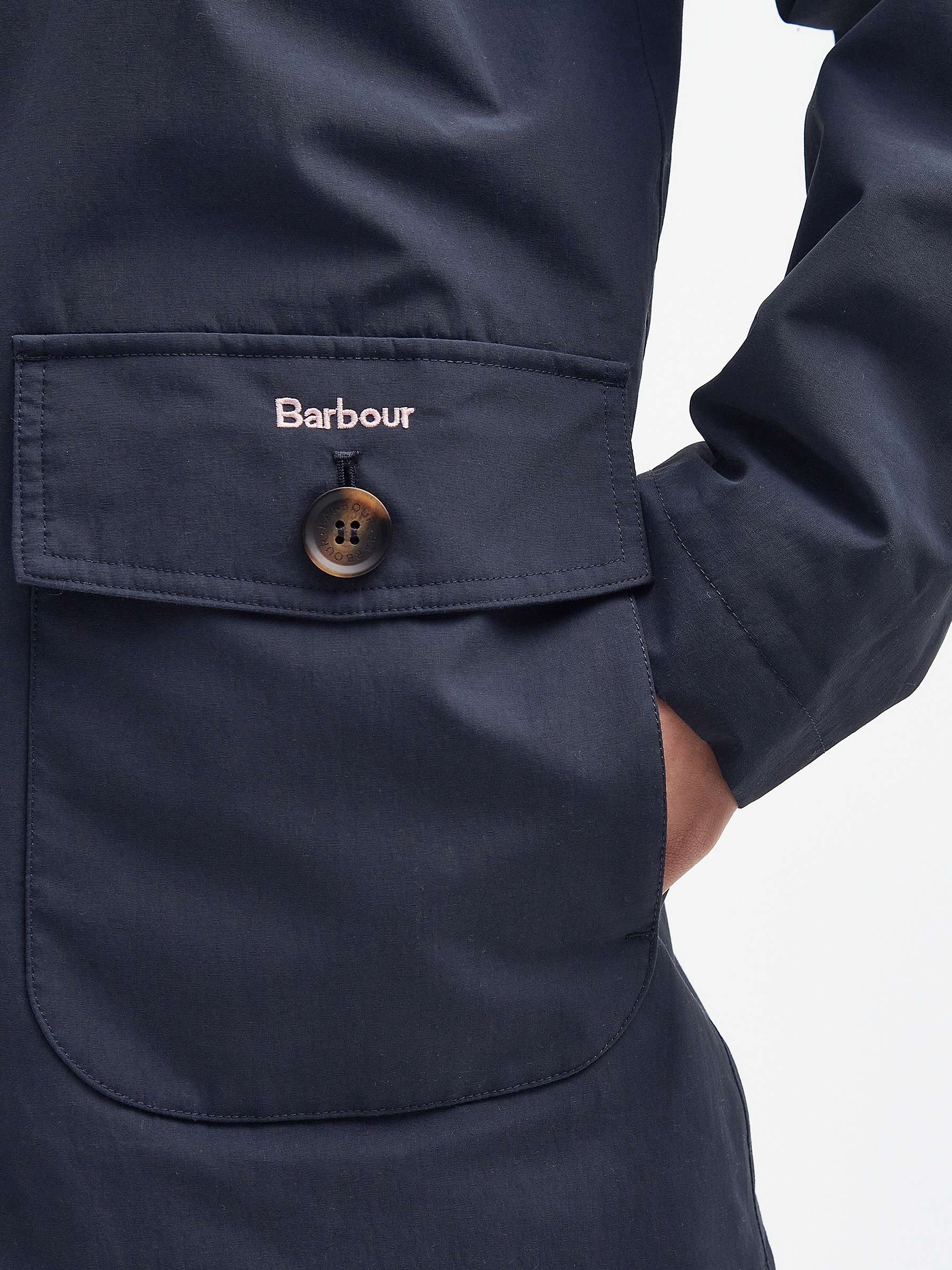 Buy Barbour Lansdowne Waterproof Jacket, Dark Navy Online at johnlewis.com