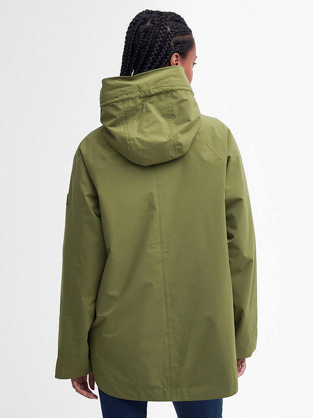 Barbour Jura Mid Length Waterproof Jacket, Military Olive