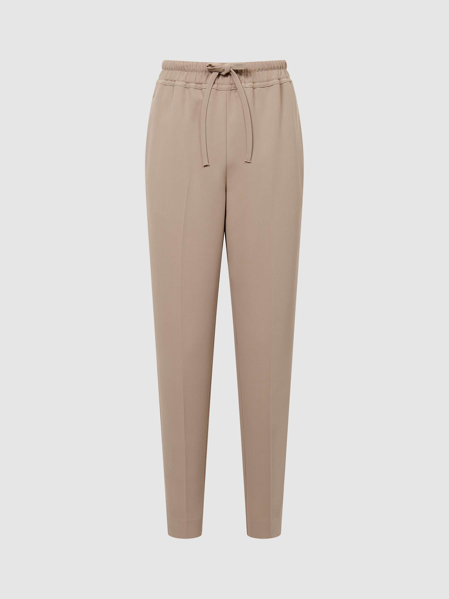 Buy Reiss Petite Hailey Tapered Trousers, Mink Online at johnlewis.com