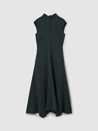 Reiss Petite Libby Occasion Midi Dress, Dark Green