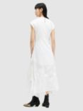 AllSaints Gianna Embroidered Midi Dress, Off White, Off White