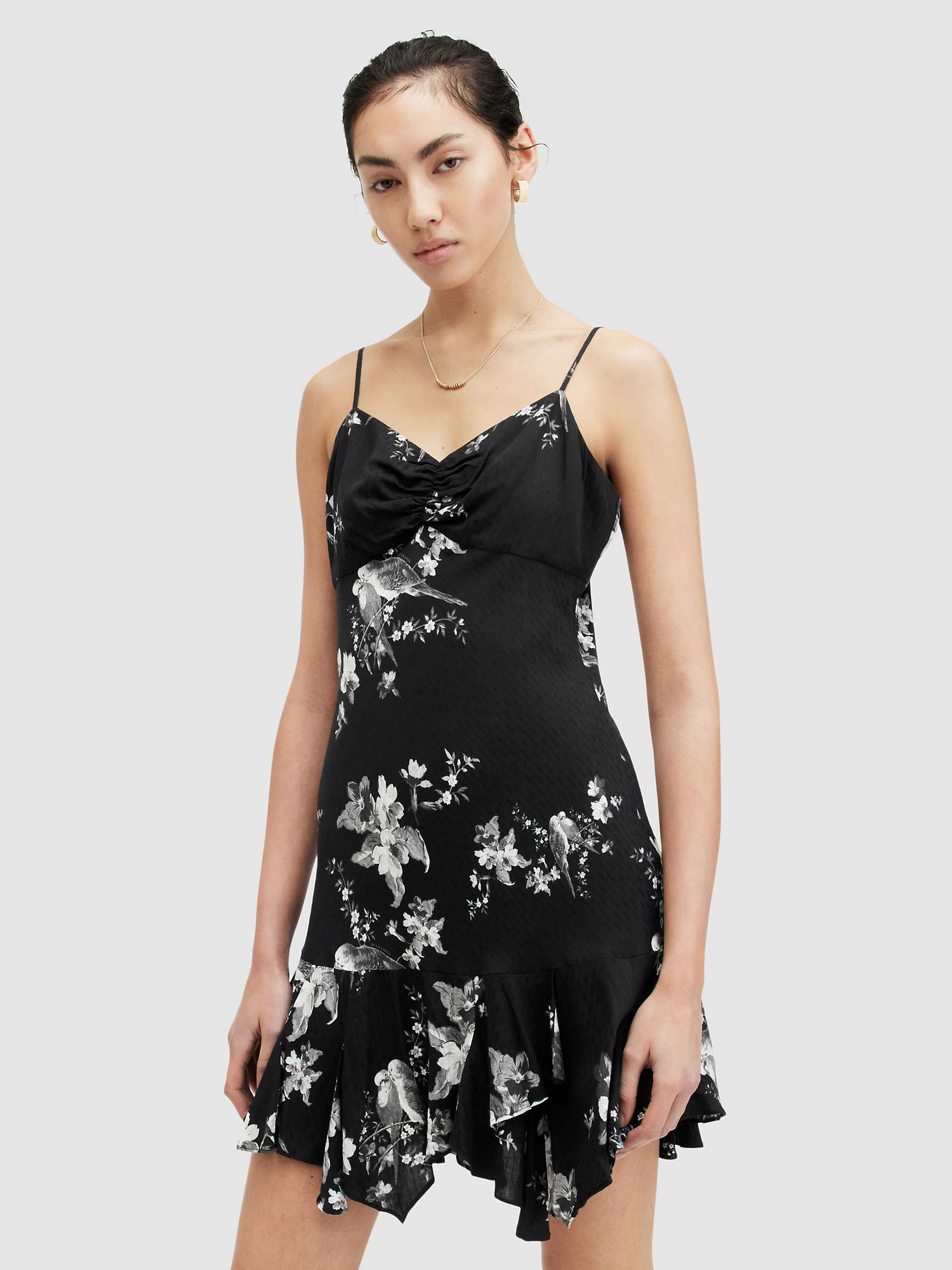 Buy AllSaints Erica Iona Dress, Black Online at johnlewis.com