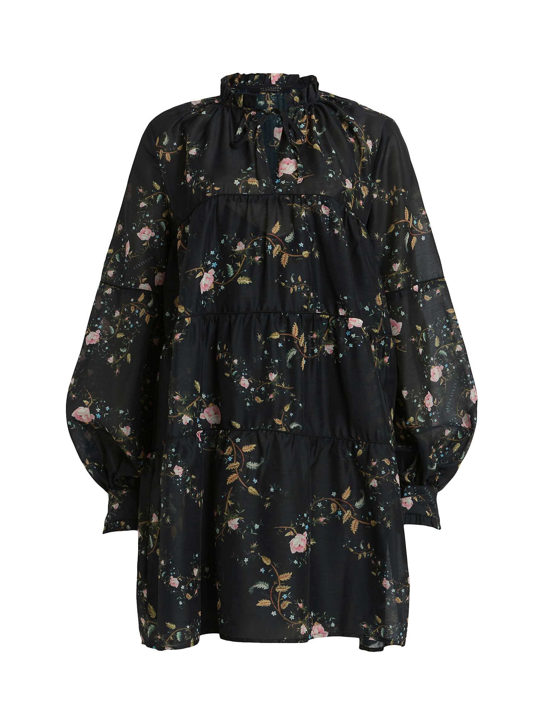 Buy AllSaints Mindy Oto Mini Dress, Black Online at johnlewis.com