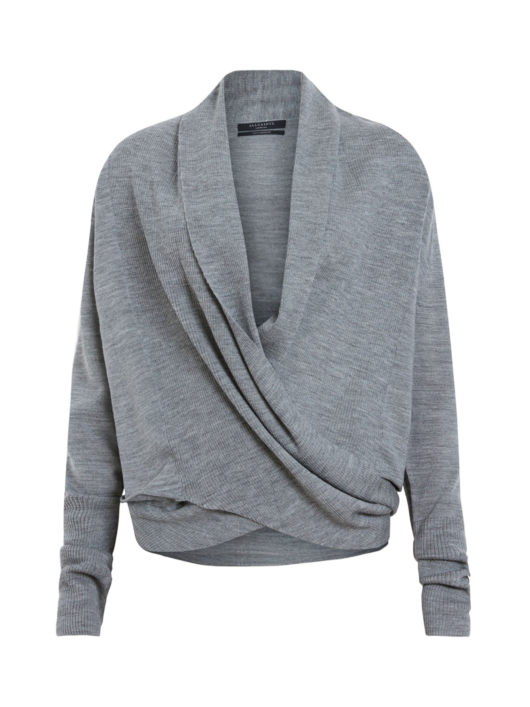 Buy AllSaints Wasson Pirate Wrap Wool Cardigan Online at johnlewis.com