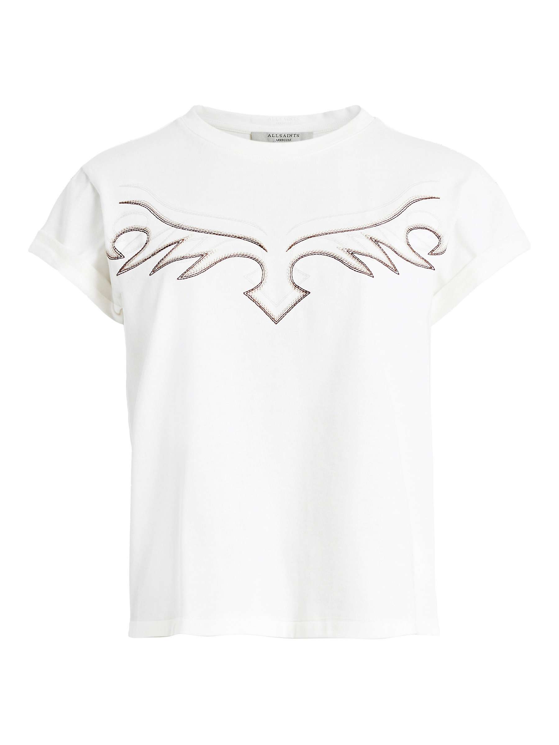 Buy AllSaints Randal Anna T-Shirt, White Online at johnlewis.com