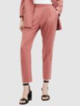 AllSaints Aleida Ankle Grazer Trousers, Rich Pink, Rich Pink