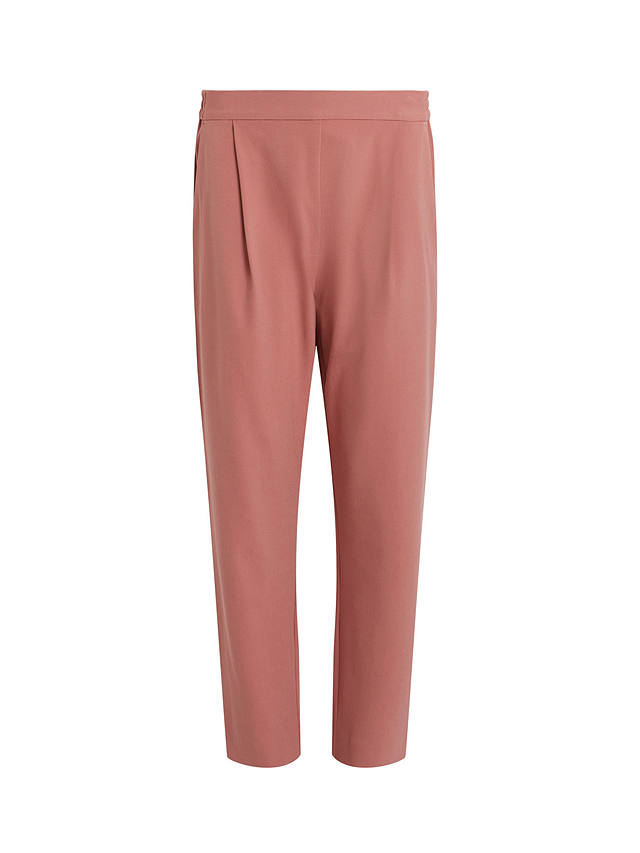 AllSaints Aleida Ankle Grazer Trousers, Rich Pink