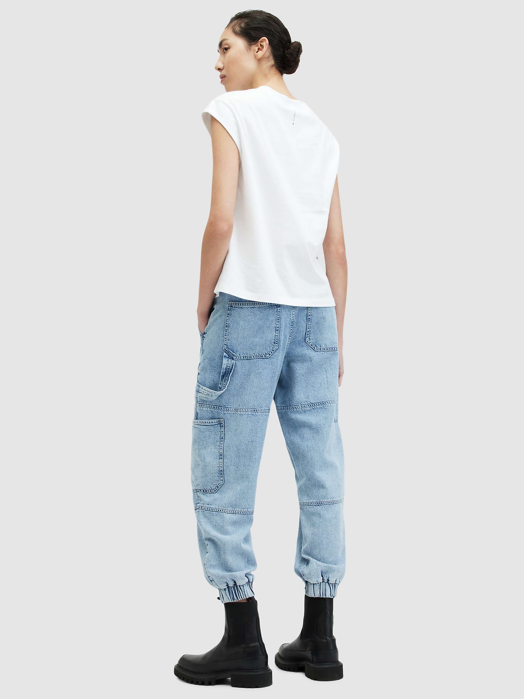 Buy AllSaints Mila High Rise Relaxed Cuffed Jeans Online at johnlewis.com