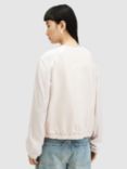 AllSaints Helton Leather Bomber Jacket, Off White