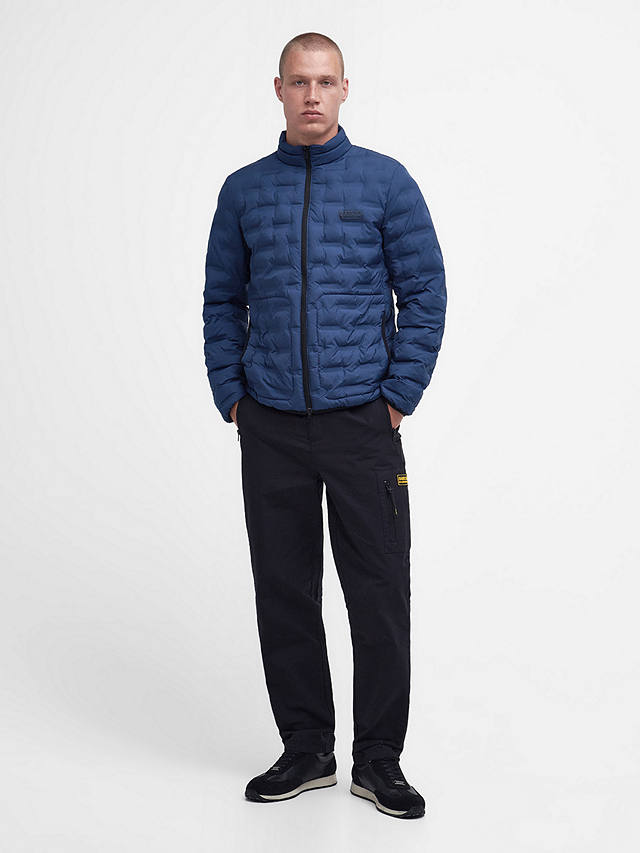 Barbour International Edge Long Sleeve Quilted Jacket, Blue