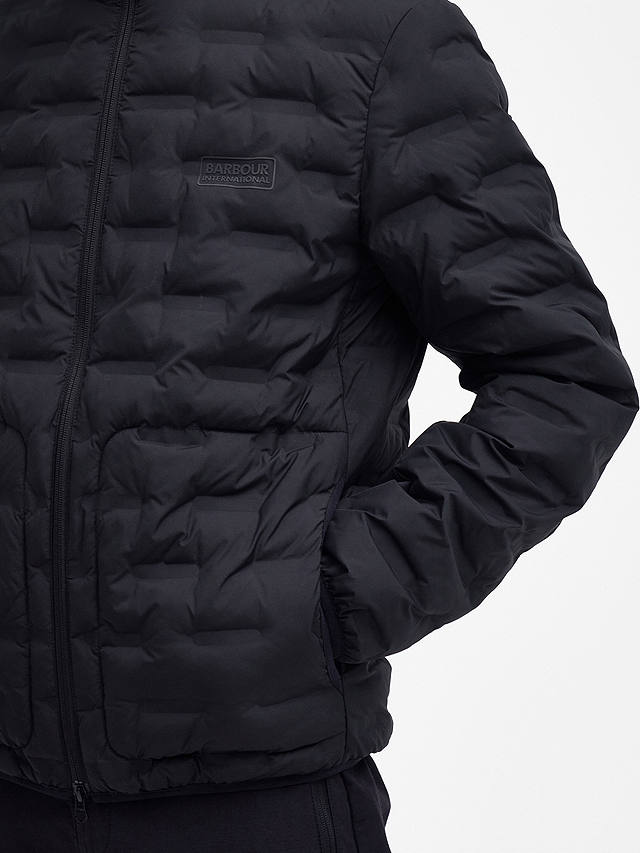Barbour International Edge Long Sleeve Quilted Jacket, Black