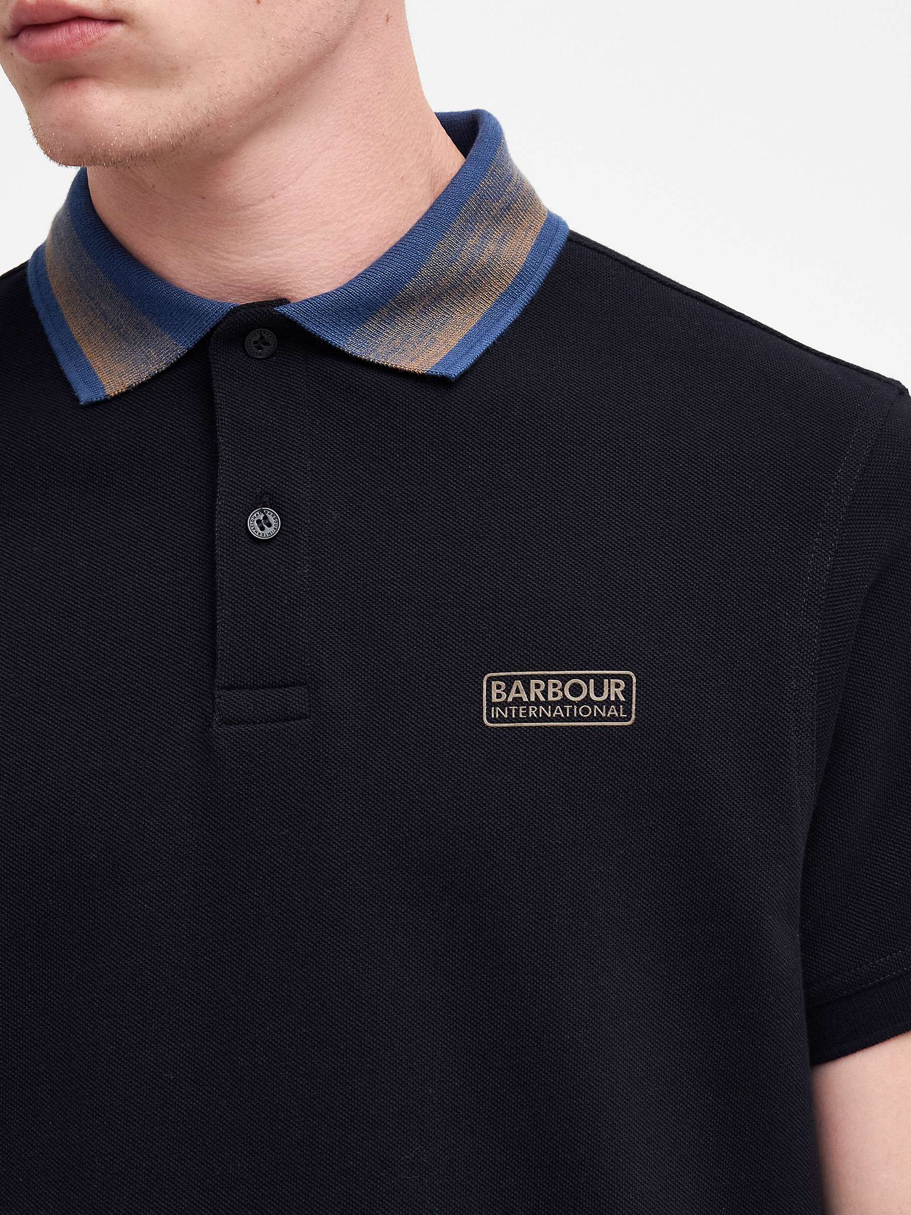 Buy Barbour International Gourley Polo Shirt, Black Online at johnlewis.com