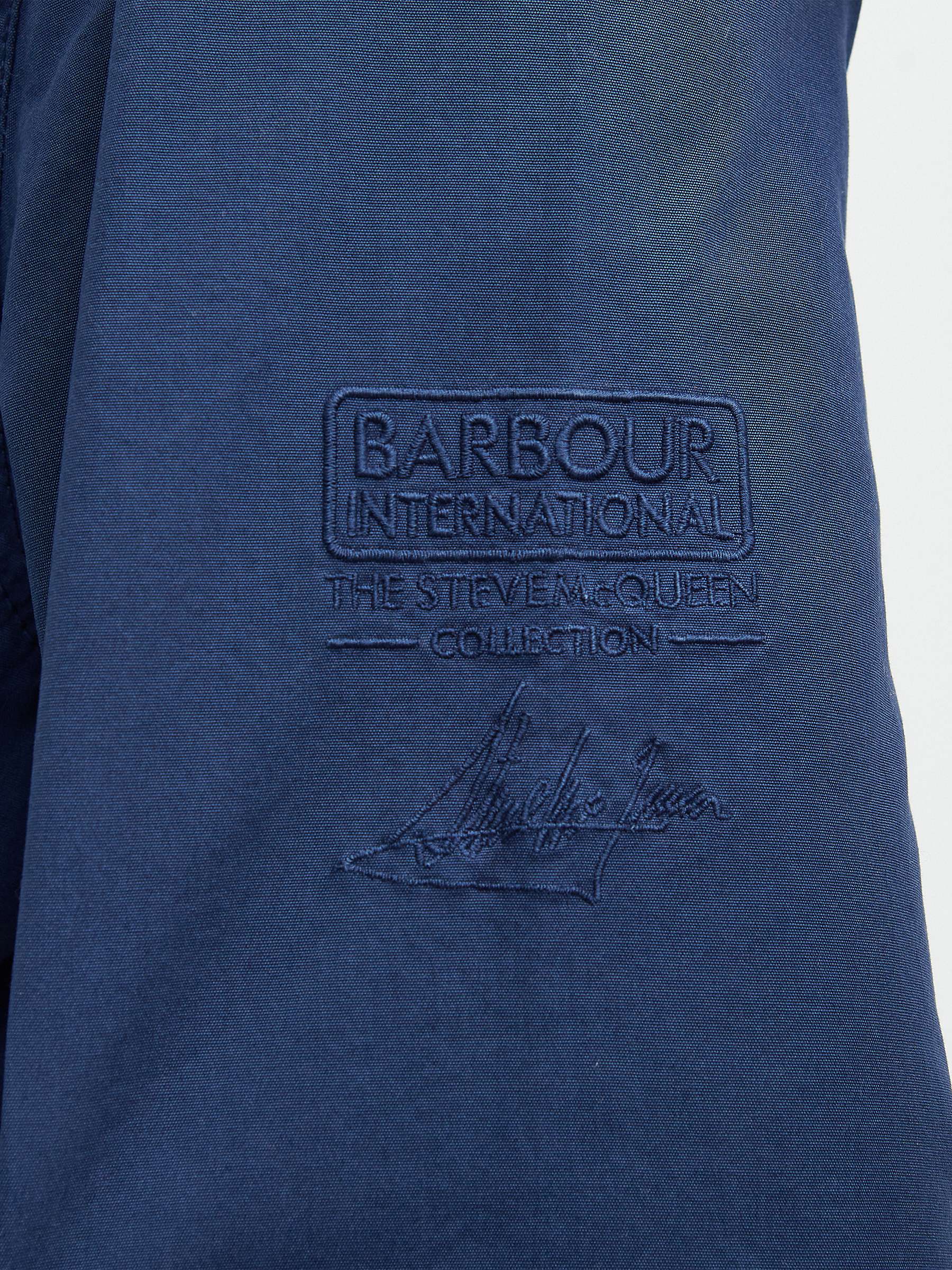 Buy Barbour International Circuit Overshirt, Washed Cobalt Online at johnlewis.com