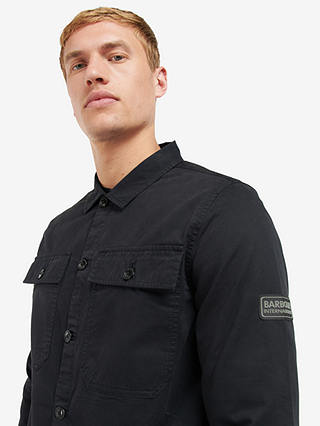 Barbour International Adey Cotton Overshirt, Black