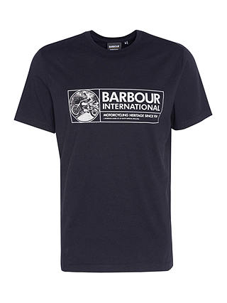 Barbour International Cotton Chisel Crew Neck T-Shirt, Black