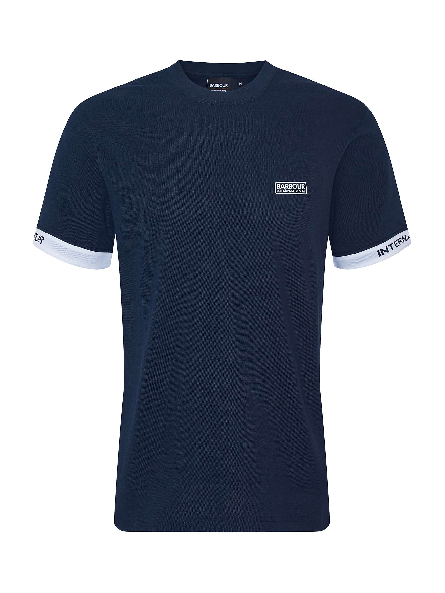 Buy Barbour International Heim Logo T-Shirt, Navy Online at johnlewis.com