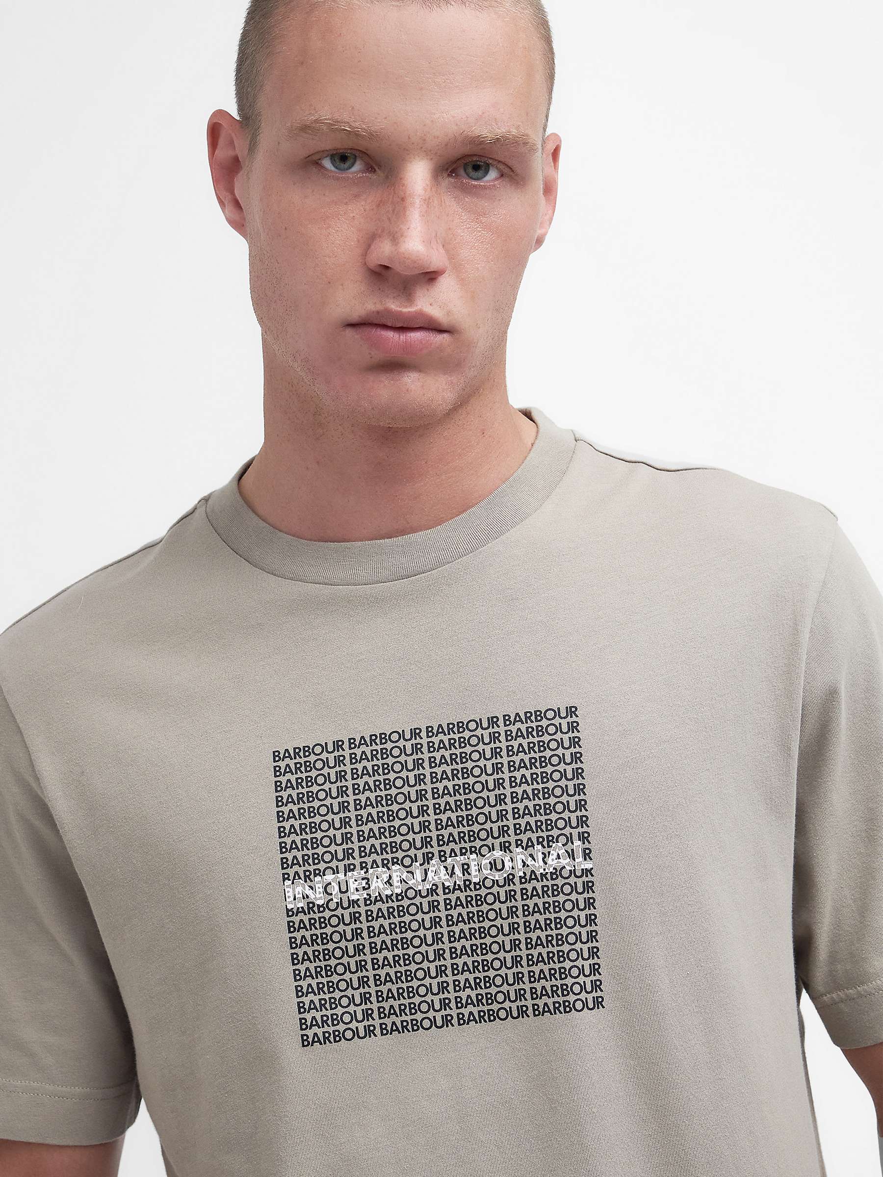 Buy Barbour International Echo T-Shirt, Grey/Multi Online at johnlewis.com