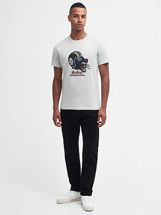 Barbour International Socket T-Shirt, Grey Marl