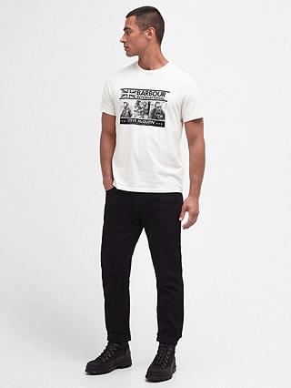 Barbour International Charge Steve McQueen T-Shirt, Whisper White