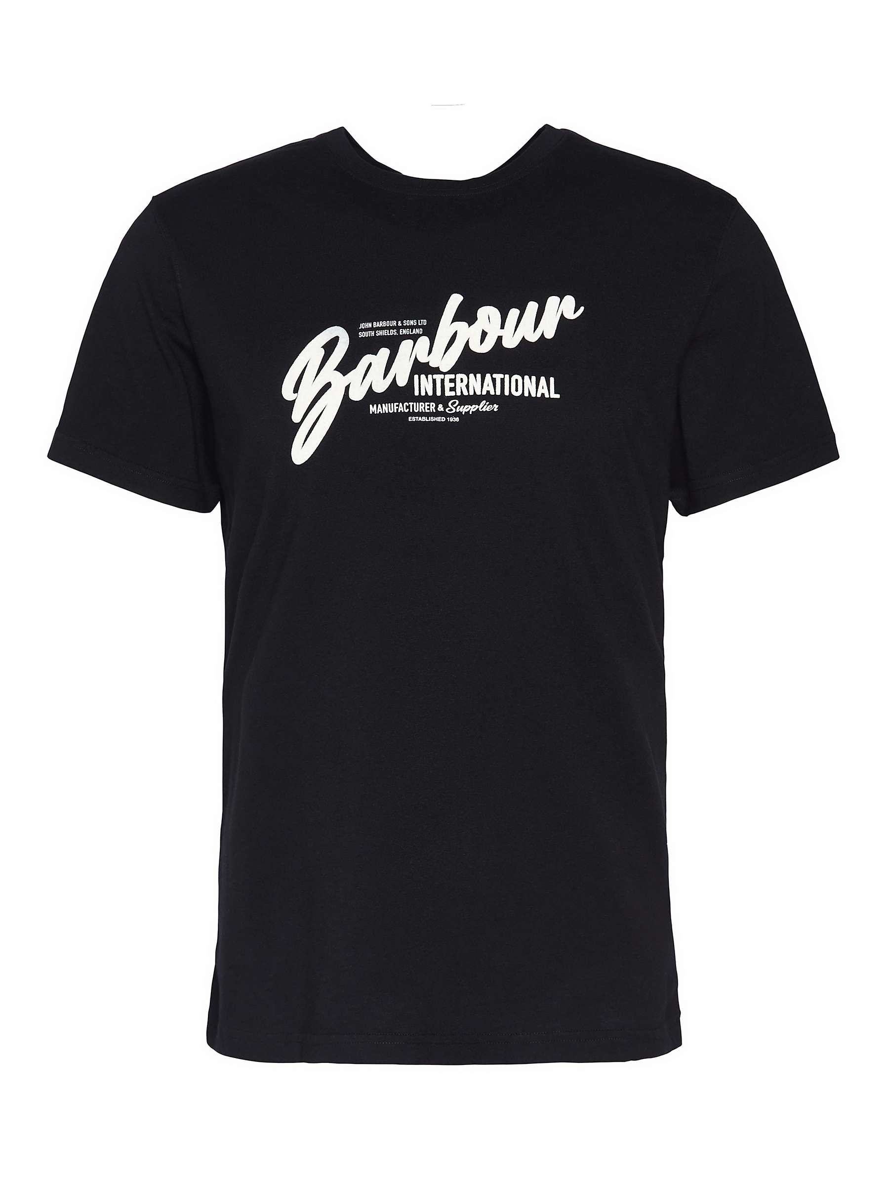 Buy Barbour International Level T-Shirt, Black Online at johnlewis.com