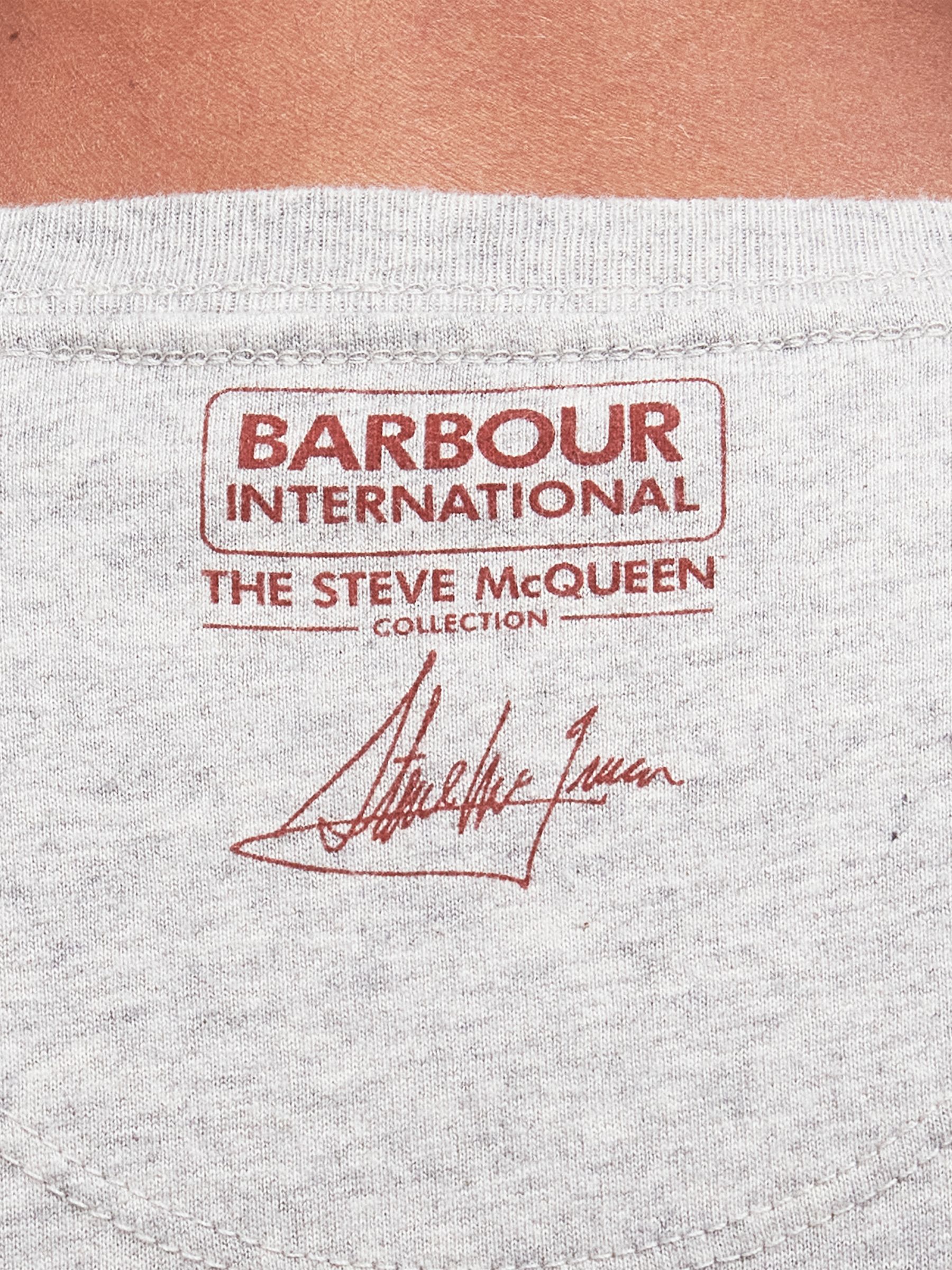 Buy Barbour International Strike T-Shirt, Grey Marl Online at johnlewis.com
