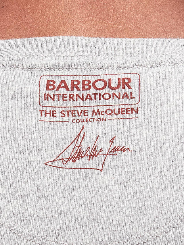 Barbour International Strike T-Shirt, Grey Marl