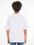 Calvin Klein Kids' Pique Relaxed T-Shirt, Bright White