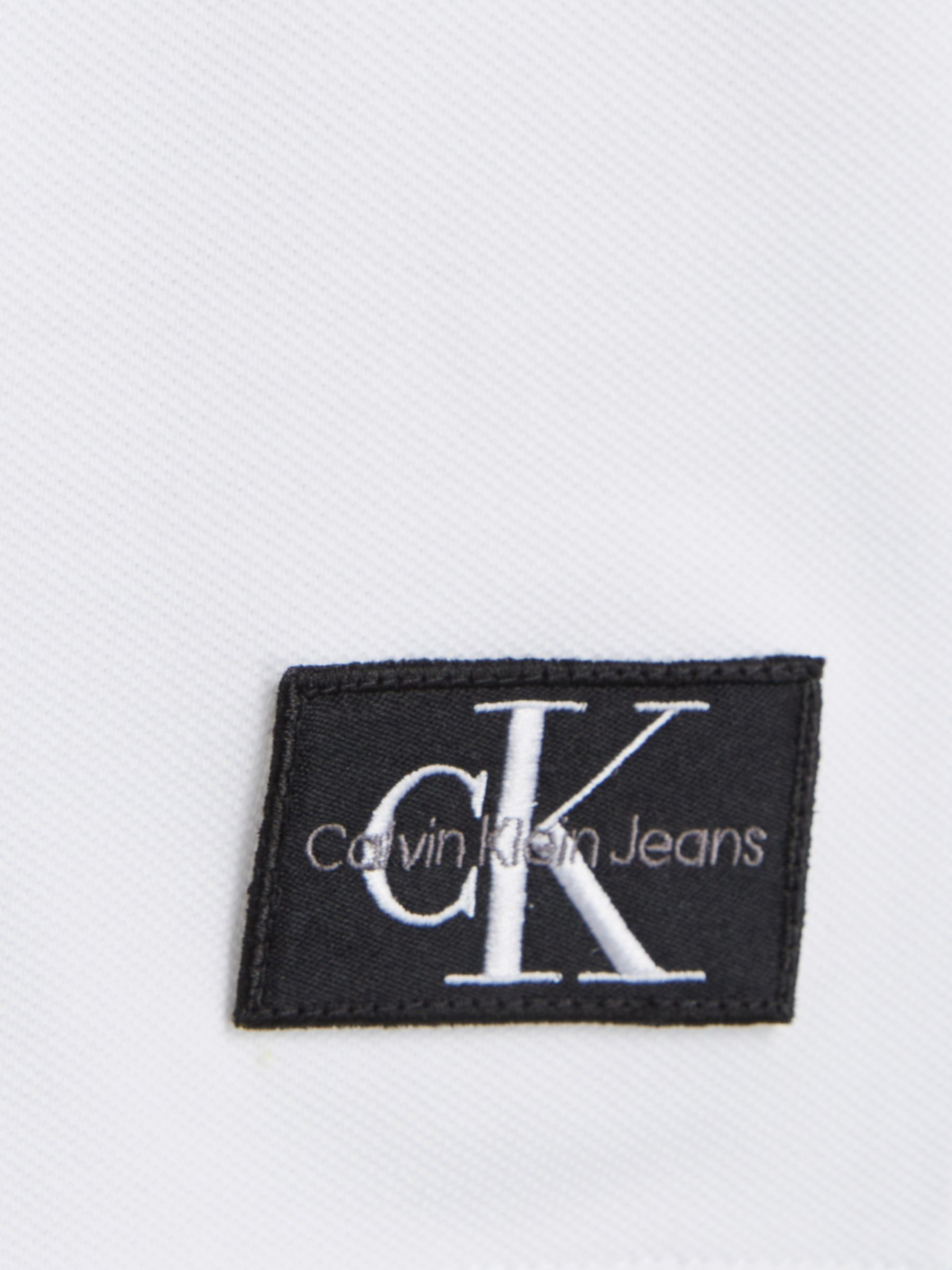 Buy Calvin Klein Kids' Pique Relaxed T-Shirt, Bright White Online at johnlewis.com